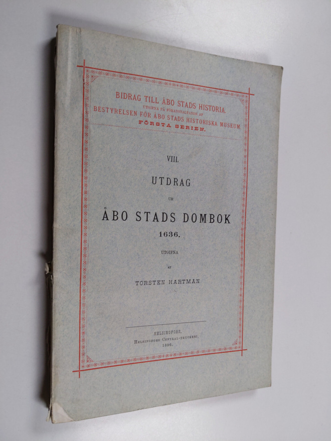Utdrag ur Åbo stads dombok 1636 I : 8