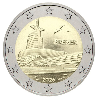 ** SAKSA 2€ 2026 Bremen pillerissä **