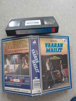 Vaaran mailit vhs,showtime,richard gere,vuokrakasetti