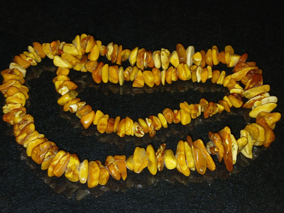 66cm Vintage Meripihka kaulakoru Amber Itämeren meripihka