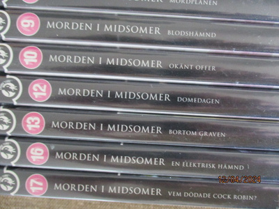 MIDSOMER MURDERS (JAKSOT 7-10, 12,13,16,17) (8 x DVD)
