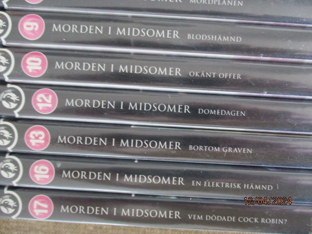 MIDSOMER MURDERS (JAKSOT 7-10, 12,13,16,17) (8 x DVD)