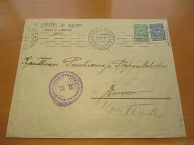 1915 Viipuri V Laapas ja Kumpp. sens liikekuori