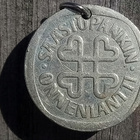 Onnenlantti. Hopeavärinen. Halkaisija - 27 mm. Hyväkuntoinen - pikkukuva 4