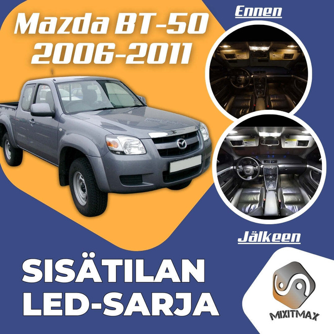 Mazda BT-50 (MK1) Sisätilan LED-sarja 6-osainen