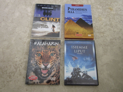 DVD:tä sekapaketti yhdessä lähtee. ILMAISET POSTIKULUT