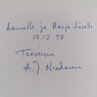 A. J. Niskanen : Tuplaelämä jäillä (signeerattu, tekijän ... - pikkukuva 3