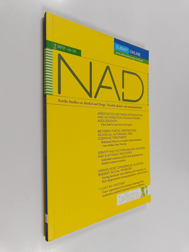 Nordic Studies on Alcohol and Drugs Vol. 29, 2012 2