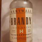 Vanha pullo Hartwall Brandy kirkasta lasia - pikkukuva 1