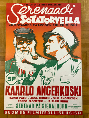 Vanha elokuvajuliste: Serenaadi sotatorvella