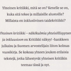 Heidi Backström (toim.): Yhteinen kritiikki - pikkukuva 3