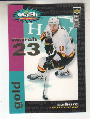 Pavel Bure1995-96 UD cc You Crash the Game Gold