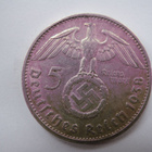 Natsi-Saksa 5 Reichsmark 1938 G Paul von Hindenburg - pikkukuva 1
