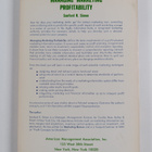 Sanford R. Simon : Managing marketing profitability - pikkukuva 2