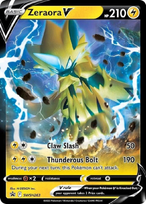 Zeraora V SWSH 263 - Black Star Promo - NM/M