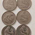 saksa 50 pfennig d-j-a-f-g - pikkukuva 1