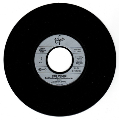 Steve Winwood: Don't You Know What The Night Can Do? 7"