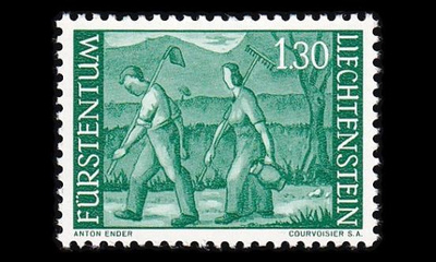 Liechtenstein 438 ** Maaseutu (1964)