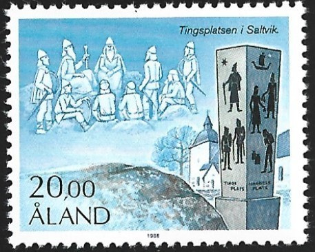 Åland 1986 Historiallinen sarja 20,00 mk ** LaPe 018