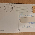 Pyhä Perhe ja karitsa pääsiäiskortti, kulkenut 1966 - pikkukuva 2