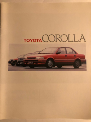 Myyntiesite Toyota Corolla - 1988