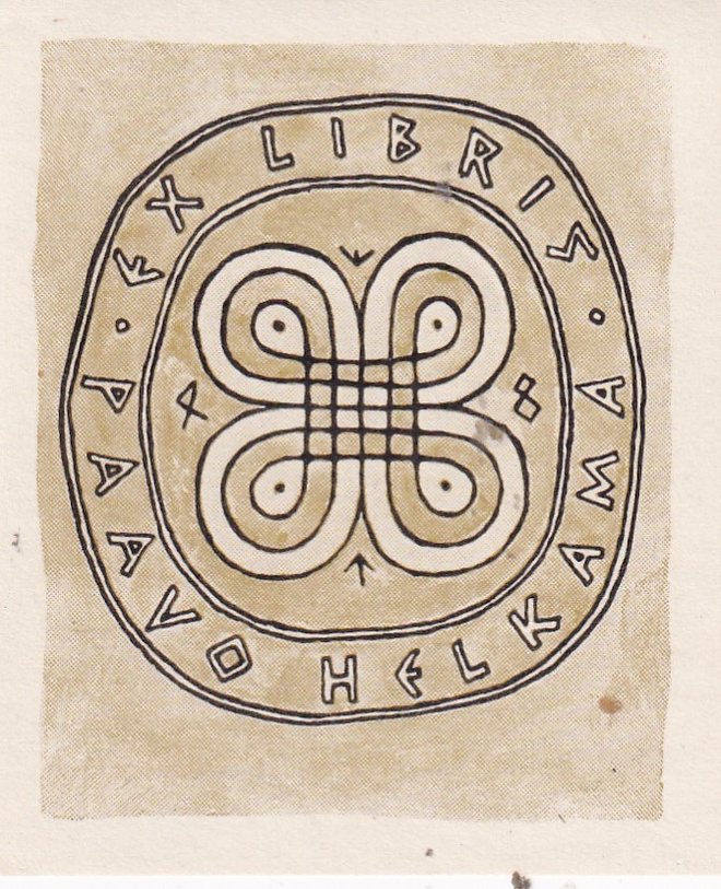 Ex Libris, Paavo Helkama,  b676