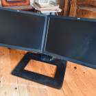 Monitorit 2x HP W2371b 23-inch LED Backlit LCD jalustalla - pikkukuva 1