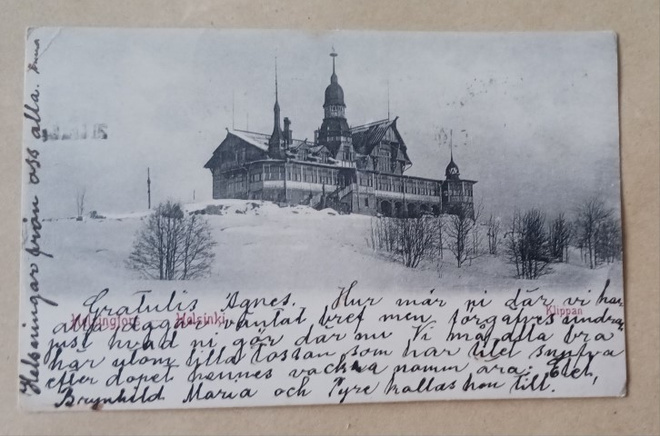 Helsinki, Klippan, talvikuva, vanha mv pk, p. 1903