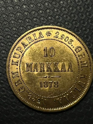KULTAKOLIKKO 10MK V.1878