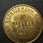 KULTAKOLIKKO 10MK V.1878 - pikkukuva 1
