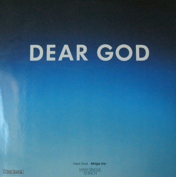 MIDGE URE  ::  DEAR GOD / MUSIC#1 :: VINYYLI MAXI 12"   1988