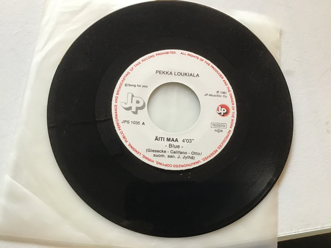 Pekka Loukiala . Äiti maa 7” lp vinyyli single