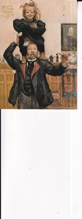 Carl Larsson: Brita ja minä, 1895, akvarelli      b628