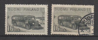 1946 16mk Onnibussi merkit leimattu ja leimaamaton*