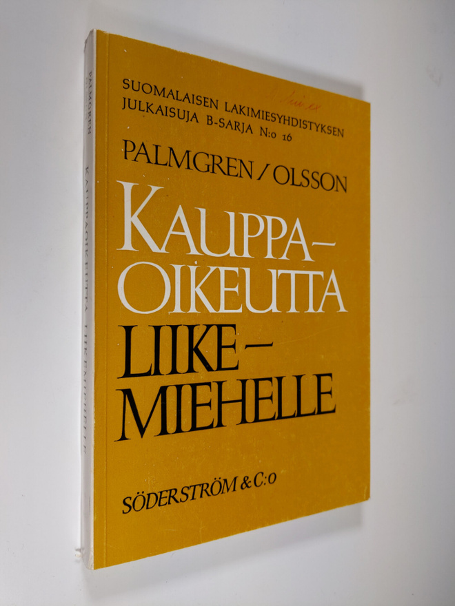 Gunnar Palmgren : Kauppaoikeutta liikemiehille