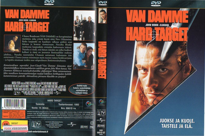 Hard Target	(2 431)	K	-FI-	DVD	suomik.		jean-claude van damm