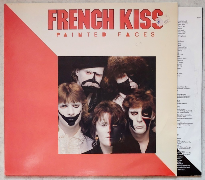 FRENCH KISS: Painted Faces – LP 1982 + sisäpussi
