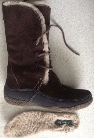 CLARKS LÄMPIMÄT MOKKASAAPPAAT LAMMASVILLAVUORI # 4 (UUDET)