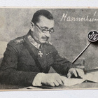 Mannerheim postikortti (KENTTÄPOSTIA) ja Marskin neulamerkki - pikkukuva 1