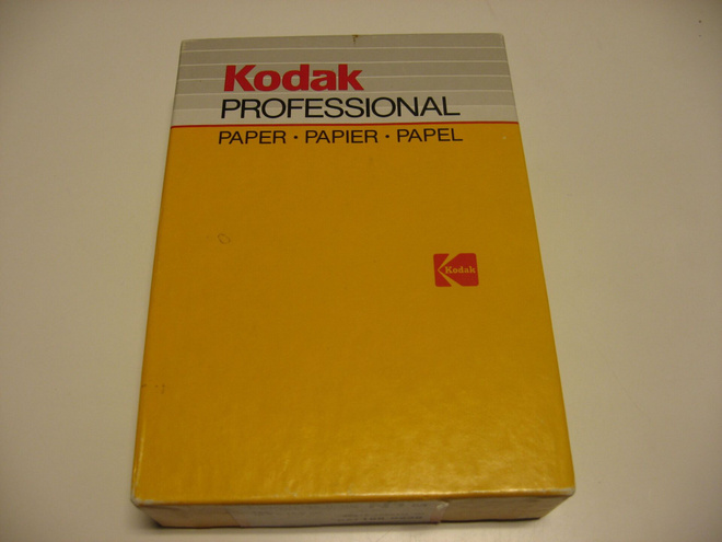 Vintage Kodak professonal paper pakkaus