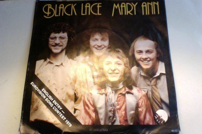 BLACK LACE :: MARY ANN :: VINYYLI  7"  EUROVISION   UK  1979