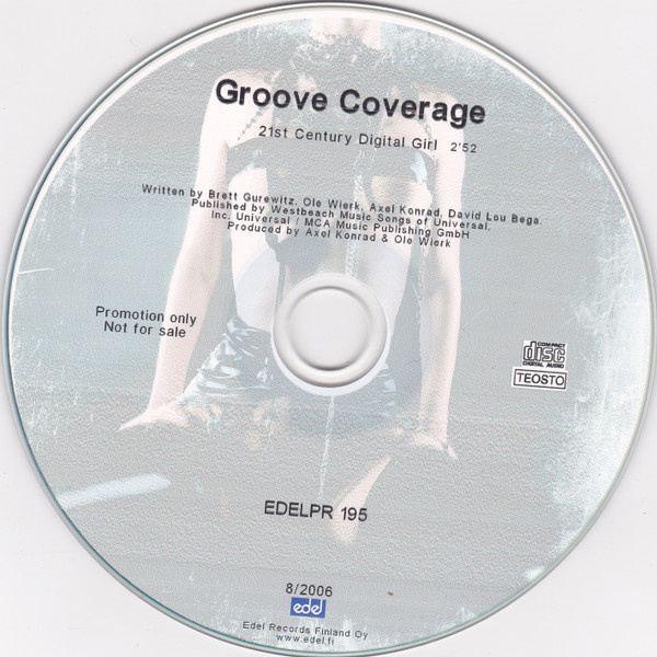 Groove Coverage • 21st Century Digital Girl PROMO CDr-Single