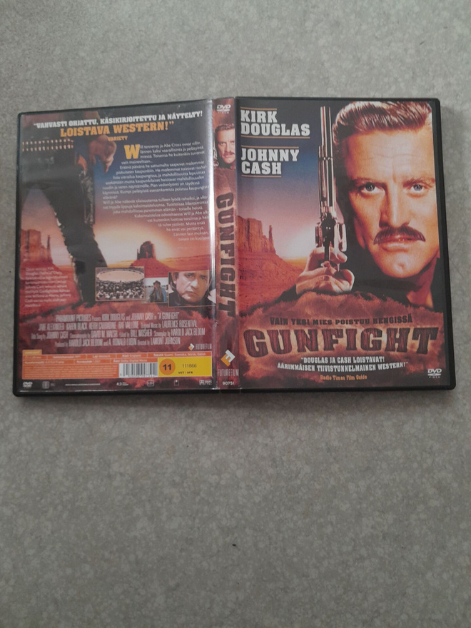 Gunfight dvd,johnny cash,kirk douglas