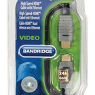 Bandridge HDMI kaapeli, litteä, 24k kullattu, 100% kupari 2m - pikkukuva 2