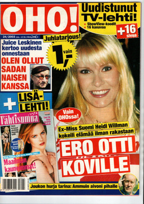 OHO n:o 24 2003 Miss Suomi. Jari. Juice. Milana. Sulevi. Jim