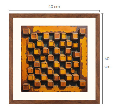 Uusi uniikki abstrakti art print taulu 40 cm x 40 cm