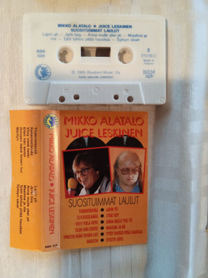 C- KASETTI: MIKKO ALATALO- JUICE LESKINEN: SUOSITUIMMAT LAUL