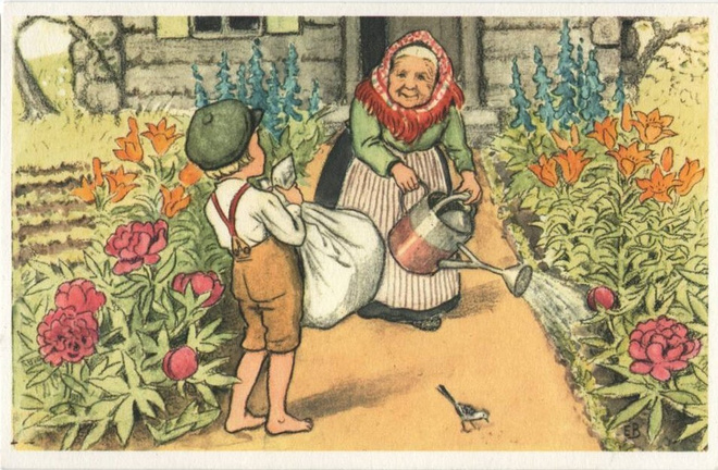 kortti ** Beskow Elsa Satujen lumoa - erilaisia