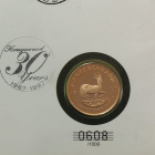 1/2 unssin Krugerrand kulta raha, Etelä-Afrikka. - pikkukuva 3