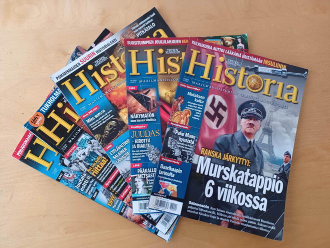 Tieteen Kuvalehti Historia -lehtiä 5 kpl